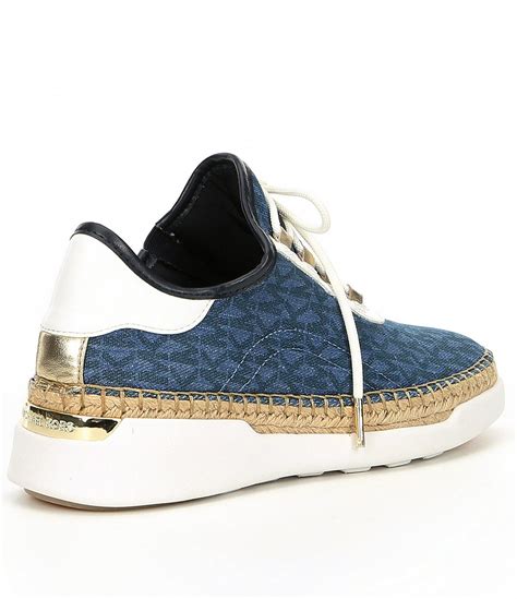 Michael kors sneaker finch lace up textile denim color